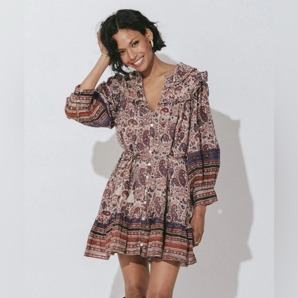 Cleobella Reign Mini Dress Size XS Laurel $238 Retail